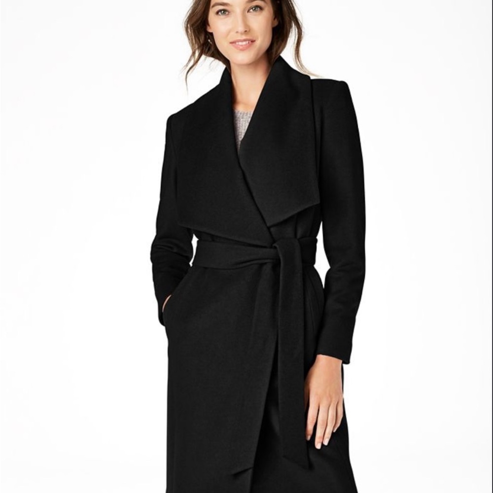 Cole Haan Wool Coat black